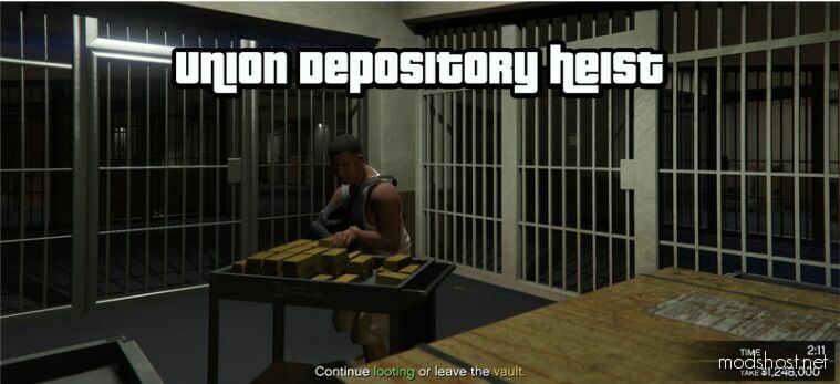 GTA 5 Script Mod: Union Depository Heist V1.1 (Featured)