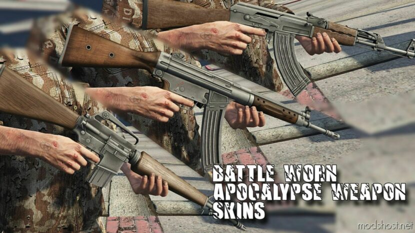 GTA 5 Mod: Battle Worn Apocalypse Weapon Skins V1.1 (Featured)