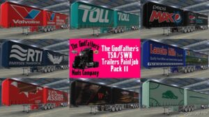 ATS Skin Mod: The Godfather’s Tsa/Swr Trailers Paintjob Pack 11 (Featured)