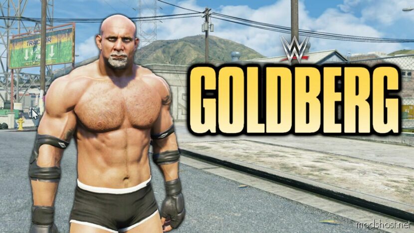 GTA 5 Player Mod: WWE Goldberg | Addon/Replace V2.0 (Featured)