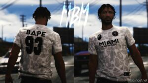 GTA 5 Player Mod: Inter Miami X Bape Concept Shirts (Image #3)