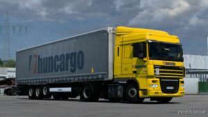 ETS2 DAF Mod: Huncargo Skin Combo For DAF XF 105 And Krone Profiliner DLC (Image #2)