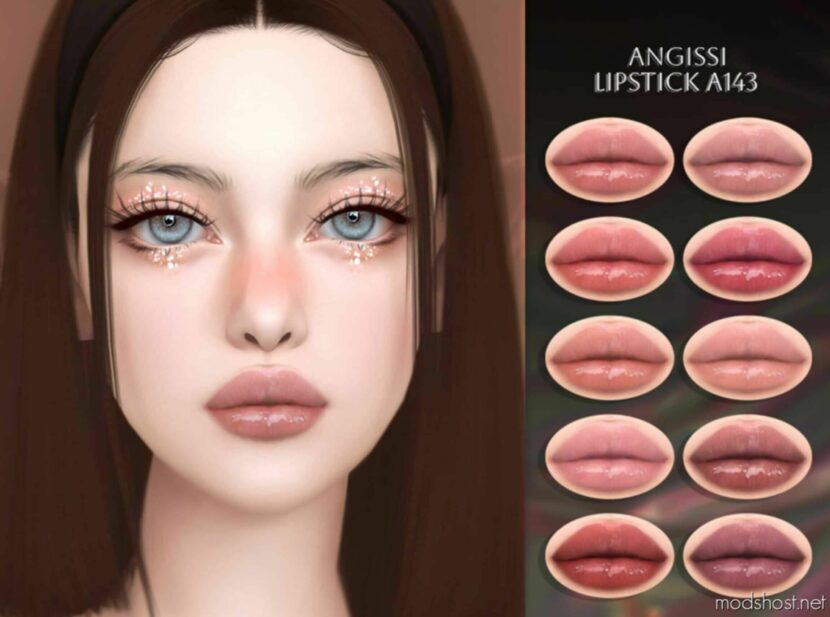 Sims 4 Lipstick Makeup Mod: A143 (Featured)