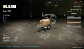 FS22 Sprayer Mod: Unia Pilmet Sleza 1000 (Image #2)