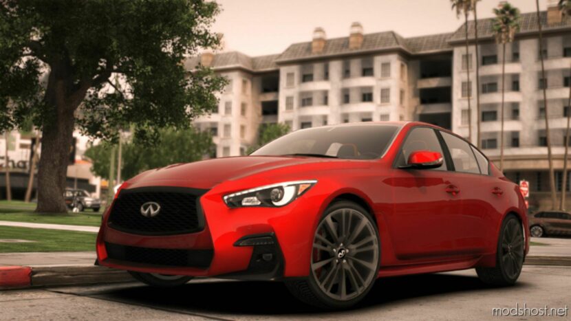 GTA 5 Vehicle Mod: 2023 Infiniti Q50 RED Sport 400 Add-On (Featured)