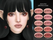 Sims 4 Female Makeup Mod: Lipstick A141 (Featured)