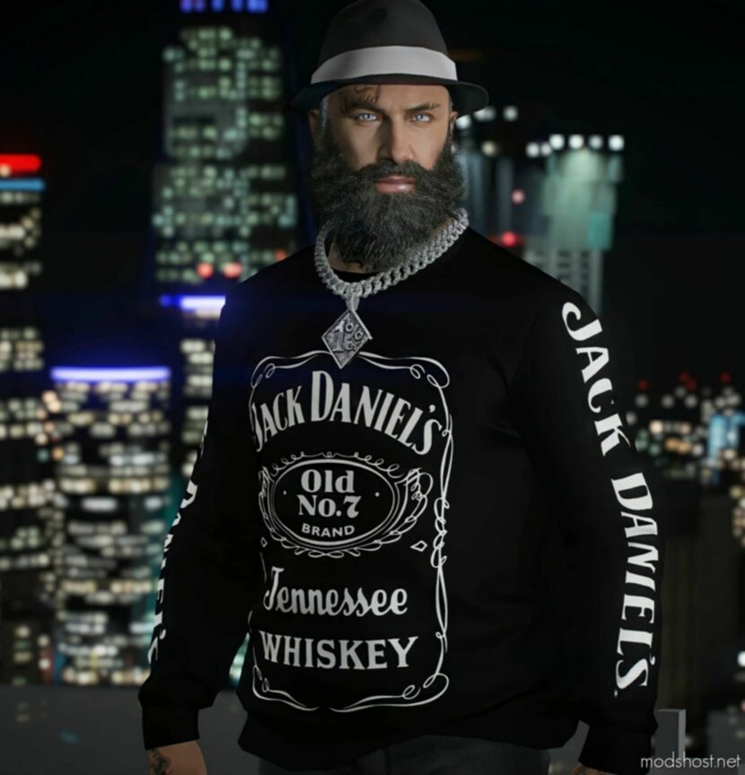 GTA 5 Player Mod: Jack Daniels Sweater for MP Male (Featured)