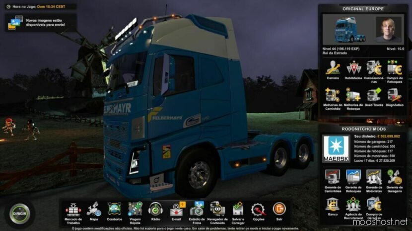 ETS2 Save Mod: Profile 1.49.0.18S by Rodonitcho Mods (Featured)