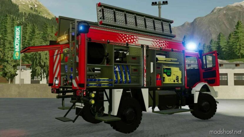 FS22 Unimog Vehicle Mod: Schlingmann Unimog TLF3000 V1.3 (Featured)