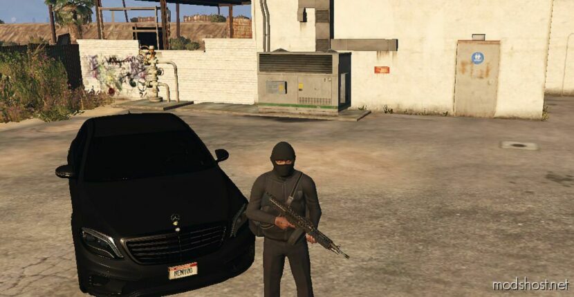 GTA 5 Player Mod: Shiesty SKI Mask for Franklin (Featured)