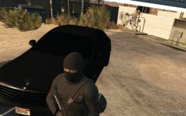 GTA 5 Player Mod: Shiesty SKI Mask for Franklin (Image #2)