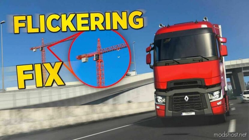 ETS2 Mod: Temporal anti Aliasing/Dlss/Dlaa - NO More Aliasing, Flickering V8.4.9 (Featured)