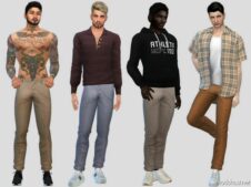 Sims 4 Male Clothes Mod: Regular FIT Chinos (Featured)