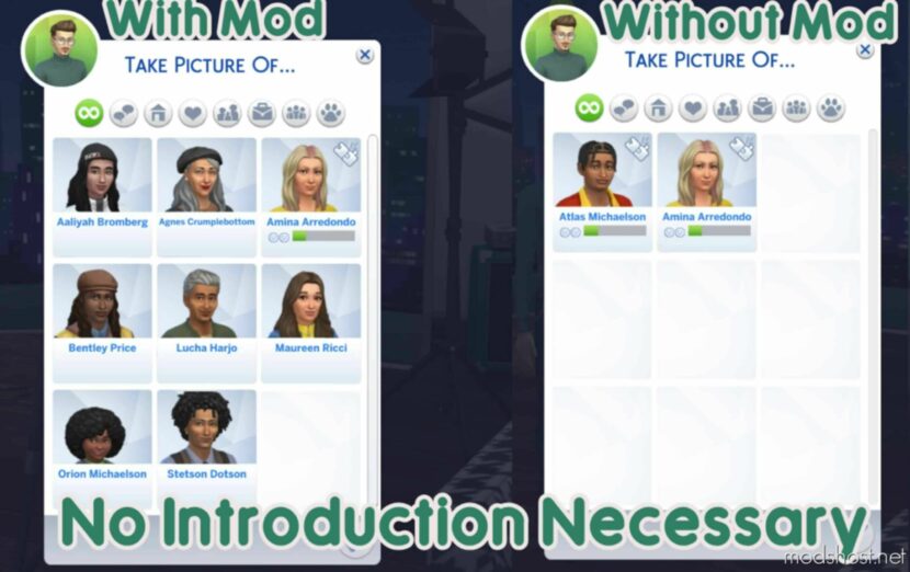 Sims 4 Mod: NO Introduction Necessary for Photographers (Featured)