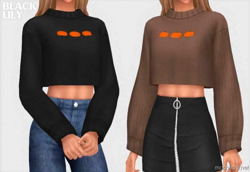 Sims 4 Female Clothes Mod: Amelie Sweater (Featured)