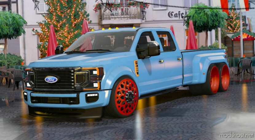 GTA 5 Ford Vehicle Mod: F450 Dually LED 6×6 Edition (Featured)