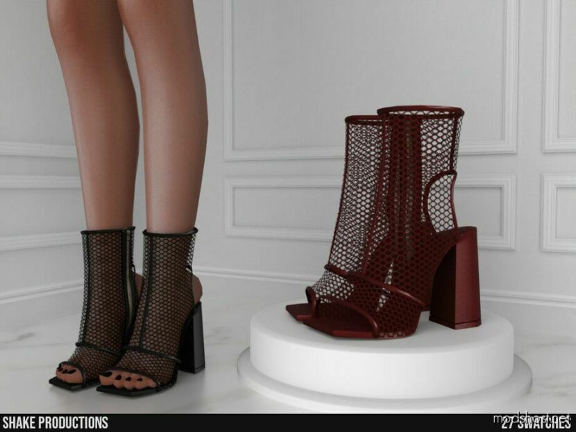 Sims 4 Female Shoes Mod: High Heel Boots – S112302 (Featured)