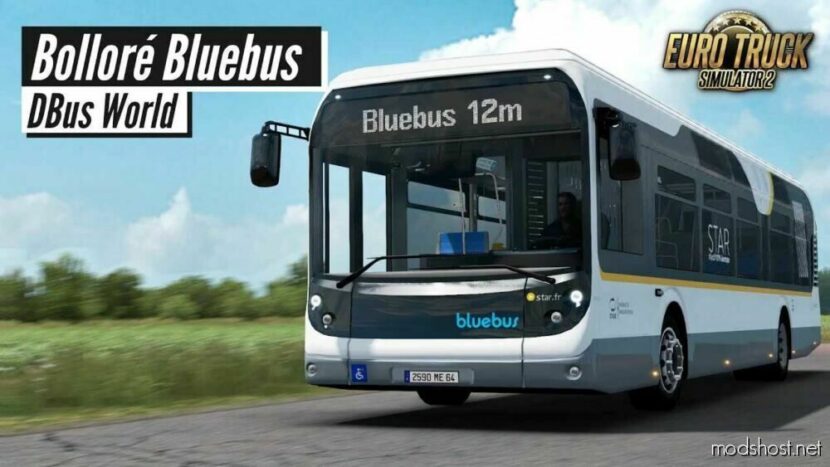 ETS2 BlueBus Mod: Bolloré Bluebus SE V1.0.13.49 (Featured)