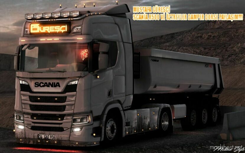 ETS2 Scania Mod: Mustafa Güreşçi Scania R500 – Öztreyler Dumper Trailer (Featured)