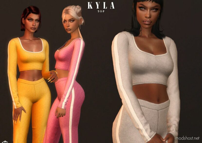 Sims 4 Female Clothes Mod: Kyla SET (Featured)