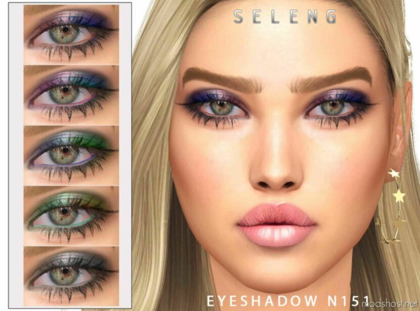 Sims 4 Eyeshadow Makeup Mod: N151 (Featured)