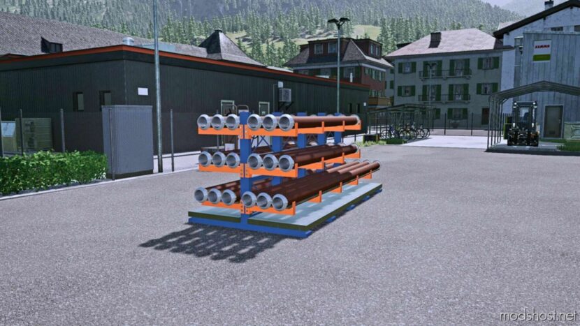 FS22 Mod: Cantilever Rack for Manure Hoses (Featured)