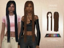 Sims 4 Elder Mod: Imani Hairstyle (Featured)