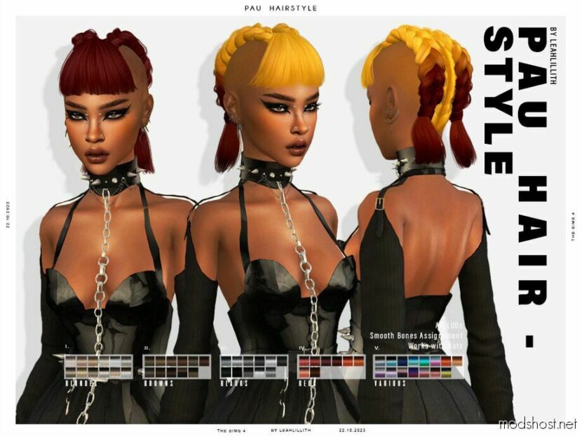 Sims 4 Female Mod: PAU Hairstyle (Featured)