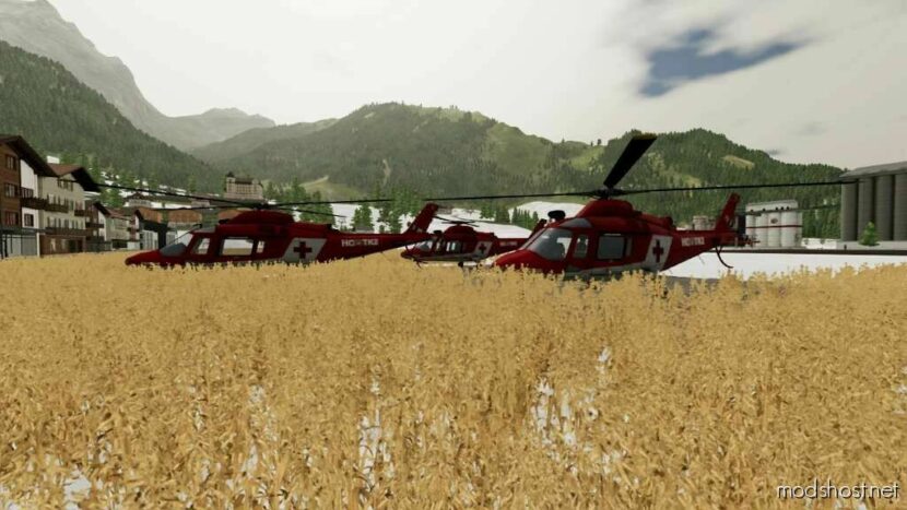 FS22 Placeable Mod: Rescue Chopper (Featured)