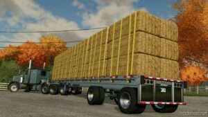 FS22 Mod: Benson 48FT Flatbed Trailer Autoload V1.0.0.9 (Image #3)