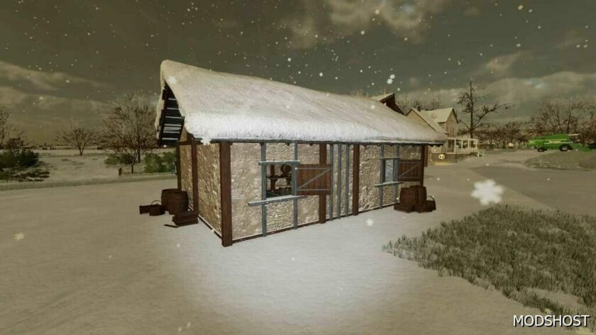 FS22 Placeable Mod: OLD Building Farmhouse (Featured)