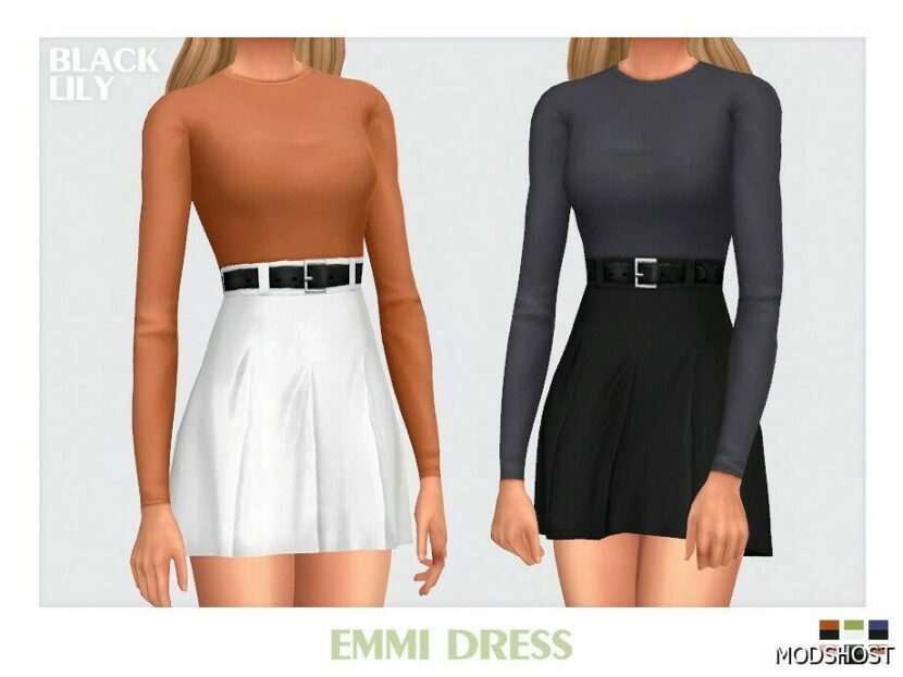 Sims 4 Everyday Clothes Mod: Emmi Dress (Featured)