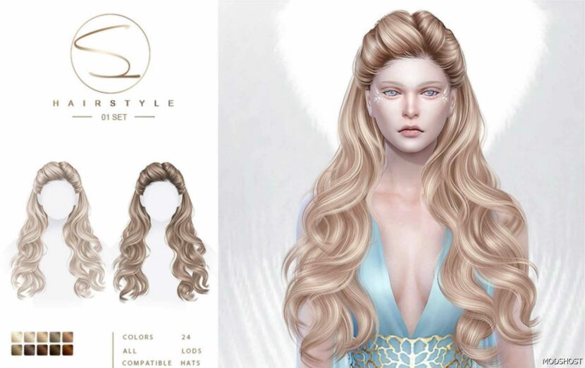 Sims 4 Female Mod: Simythology Hairstyle (Featured)