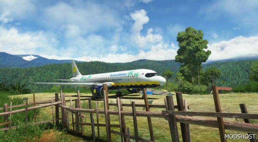 MSFS 2020 Livery Mod: A320. aerocaribbean (Featured)