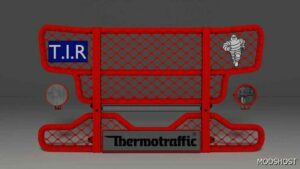 ETS2 DAF Part Mod: Bullbar for DAF 2021 XF, XG & XG+ 1.48 (Image #2)