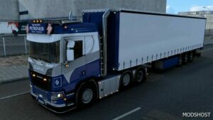 ETS2 Scania Truck Mod: R580 Petignaud Transport 1.48.5 (Image #2)