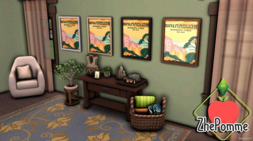 Sims 4 Object Mod: Calanques National Park Simlish Poster (Featured)