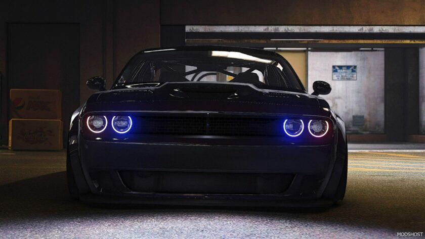 GTA 5 Dodge Vehicle Mod: Challenger Widebody Hellcat (Featured)