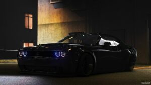 GTA 5 Dodge Vehicle Mod: Challenger Widebody Hellcat (Image #4)