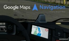 ETS2 Navigation Mod: Google Maps Navigation V2.9 1.48 (Featured)