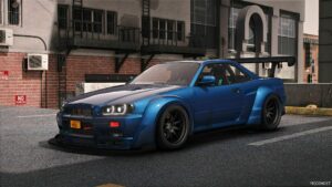 GTA 5 Nissan Vehicle Mod: Skyline Widebody R34 (Featured)