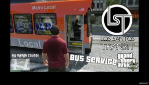 GTA 5 Script Mod: LOS Santos Bus Service (Ride as Passenger) V2.7 (Image #2)