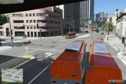 GTA 5 Script Mod: LOS Santos Bus Service (Ride as Passenger) V2.7 (Image #4)