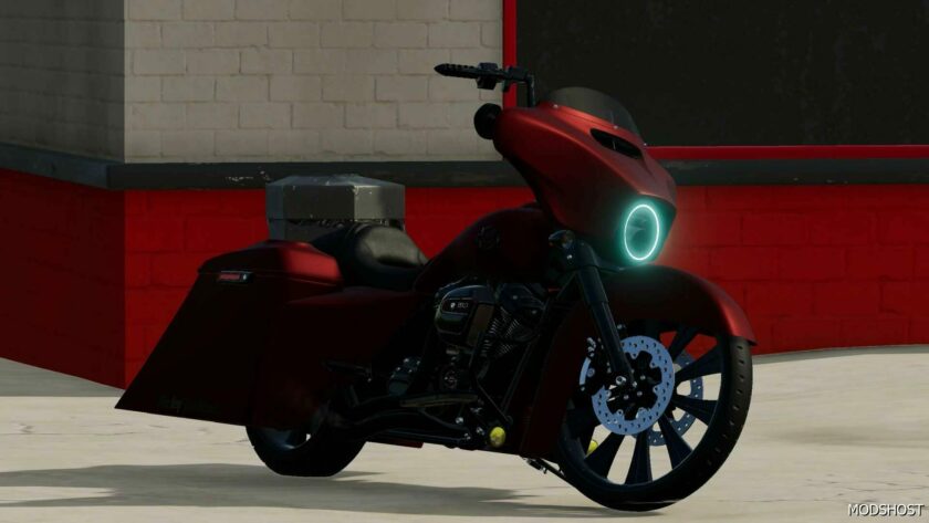 FS22 Vehicle Mod: Harley Streetglide (Featured)