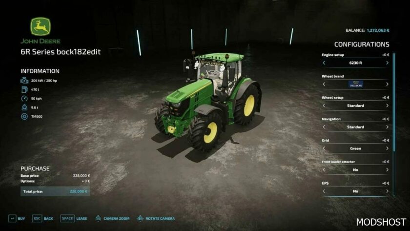 FS22 John Deere Tractor Mod: 6R Series V1.1 (Featured)