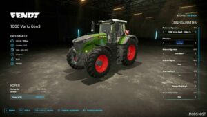 FS22 Fendt Tractor Mod: 1000 Vario Pack (Image #2)