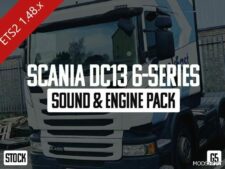 ETS2 Scania Mod: DC13-6 Series Sound & Engine Pack 1.48 (Featured)