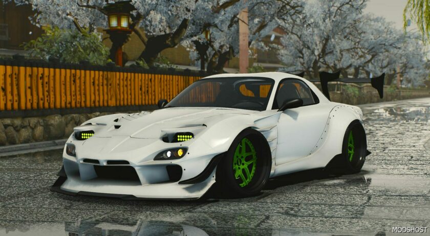 GTA 5 Nissan Vehicle Mod: Widebody RX7 (Featured)