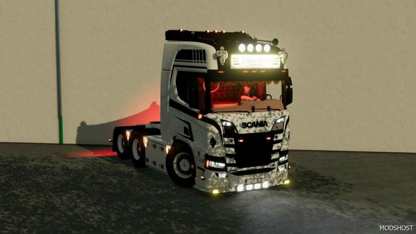 FS22 Scania Truck Mod: Reskinned JAN Mues R650 (Featured)