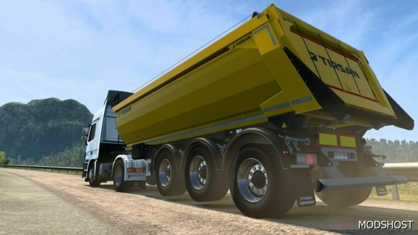 ETS2 Part Mod: Double Axle Lifting for Tirsan Dumper Trailer 1.48 (Featured)